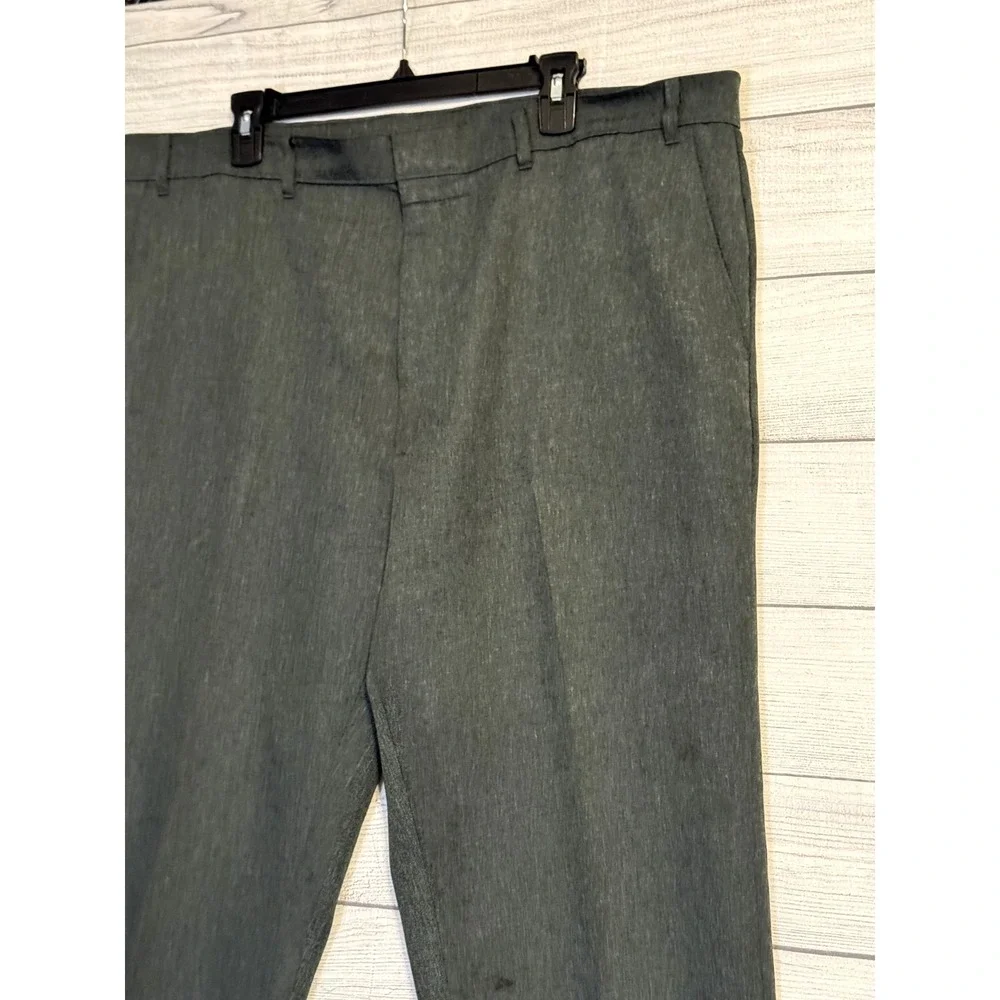 Vintage Levi's Action Slacks Dress Pants Mens 44x30 Charcoal‎ Dacron Polyester